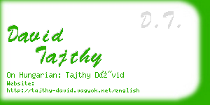 david tajthy business card